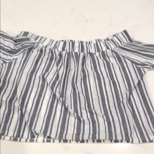 TOPSHOP off the shoulder crop top